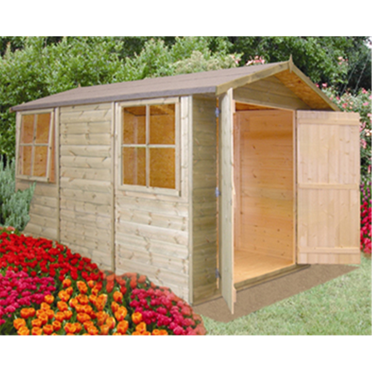 Eaton Workshops : 10 x 7 Tongue and Groove Apex Wooden Garden Shed 