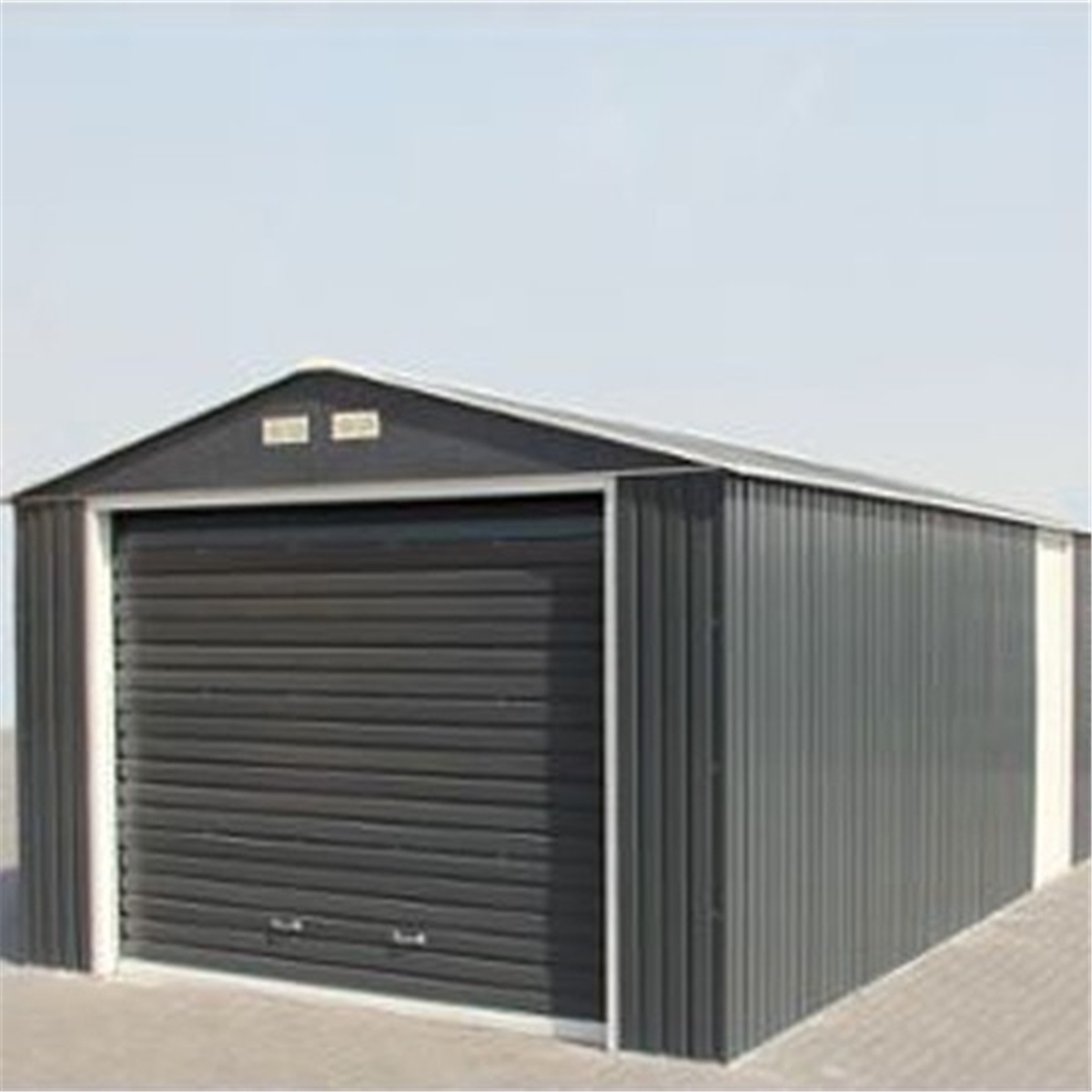 12 x 26 Select Anthracite Metal Garage (3.72m x 7.84m)  ShedsFirst