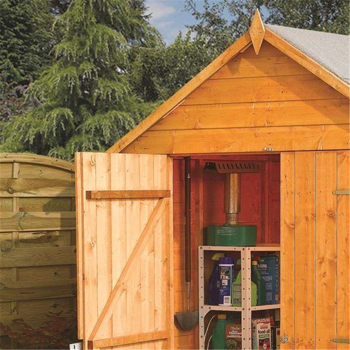 8 x 6 Modular Tongue and Groove Shed (11mm Solid OSB Floor 