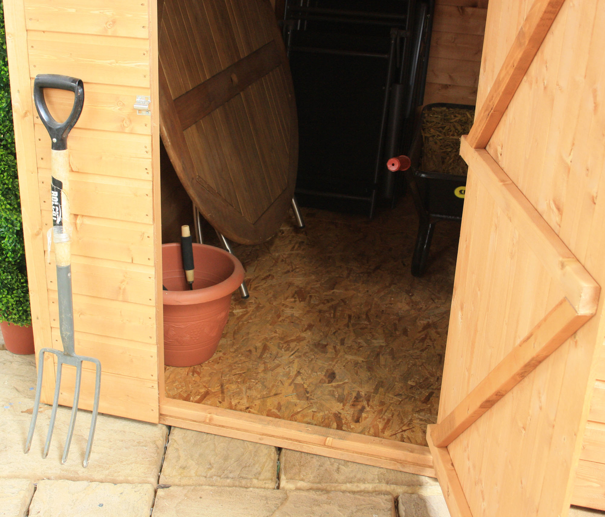 7 x 5 Tongue And Groove Offset Apex Shed (10mm Solid OSB 