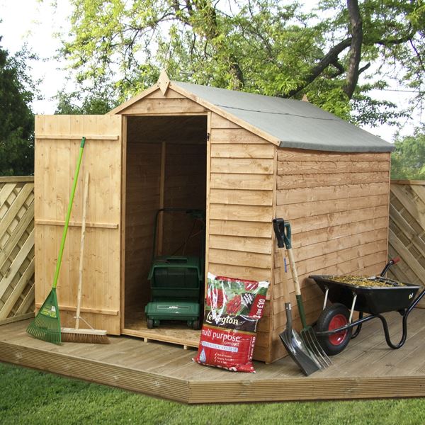 **FLASH REDUCTION** 8 x 6 Overlap Apex Windowless Shed 