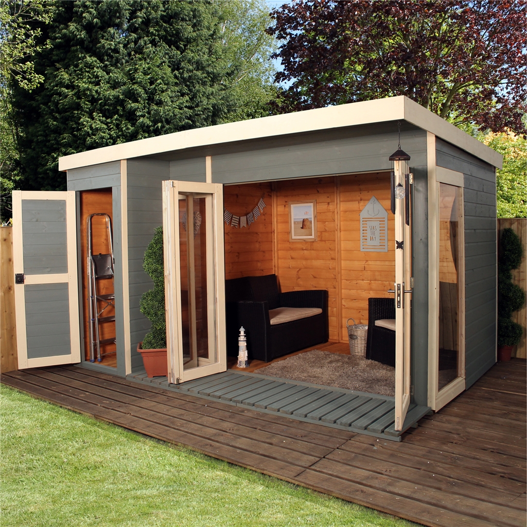 12 X 8 Contempory Gardenroom Large Combi 12mm Tongue And Groove Floor   19749 