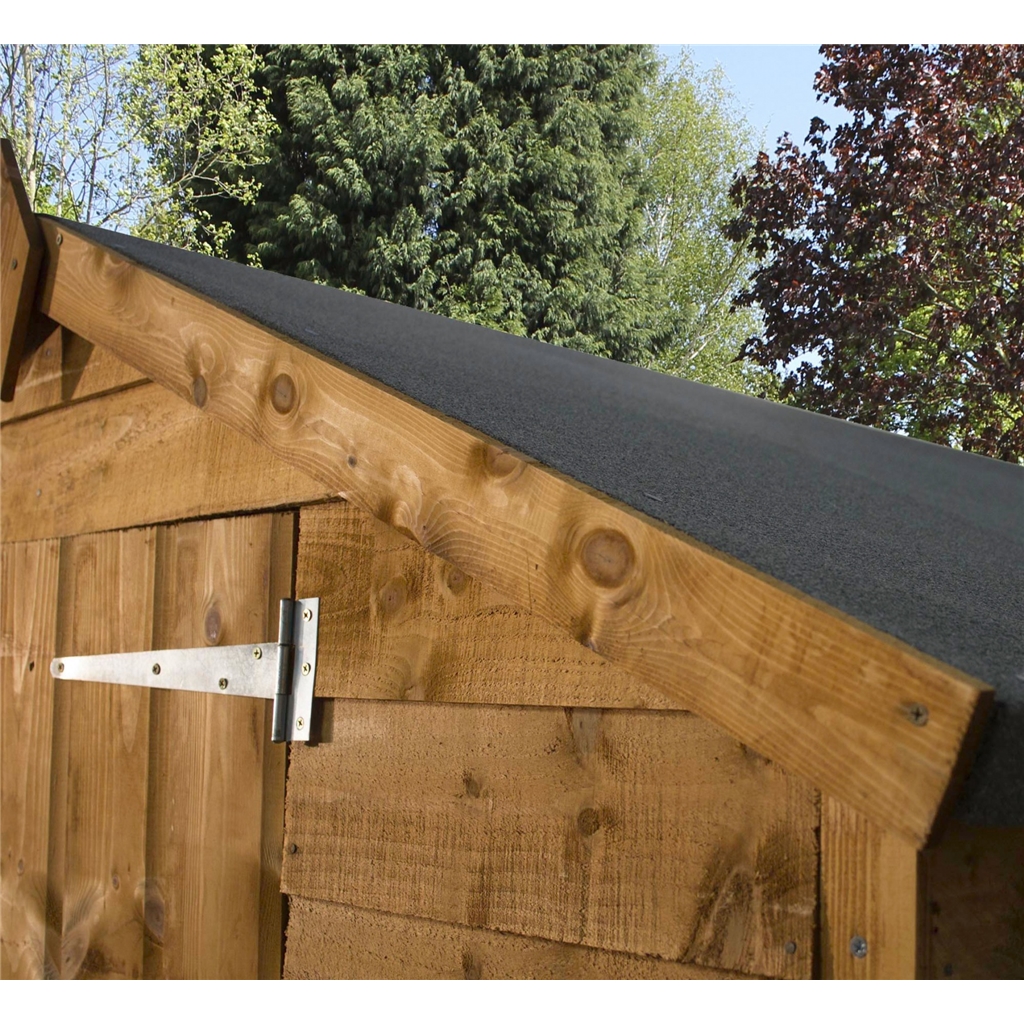 7 x 5 Windowless Overlap Apex Shed With Single Door (10mm Solid OSB ...