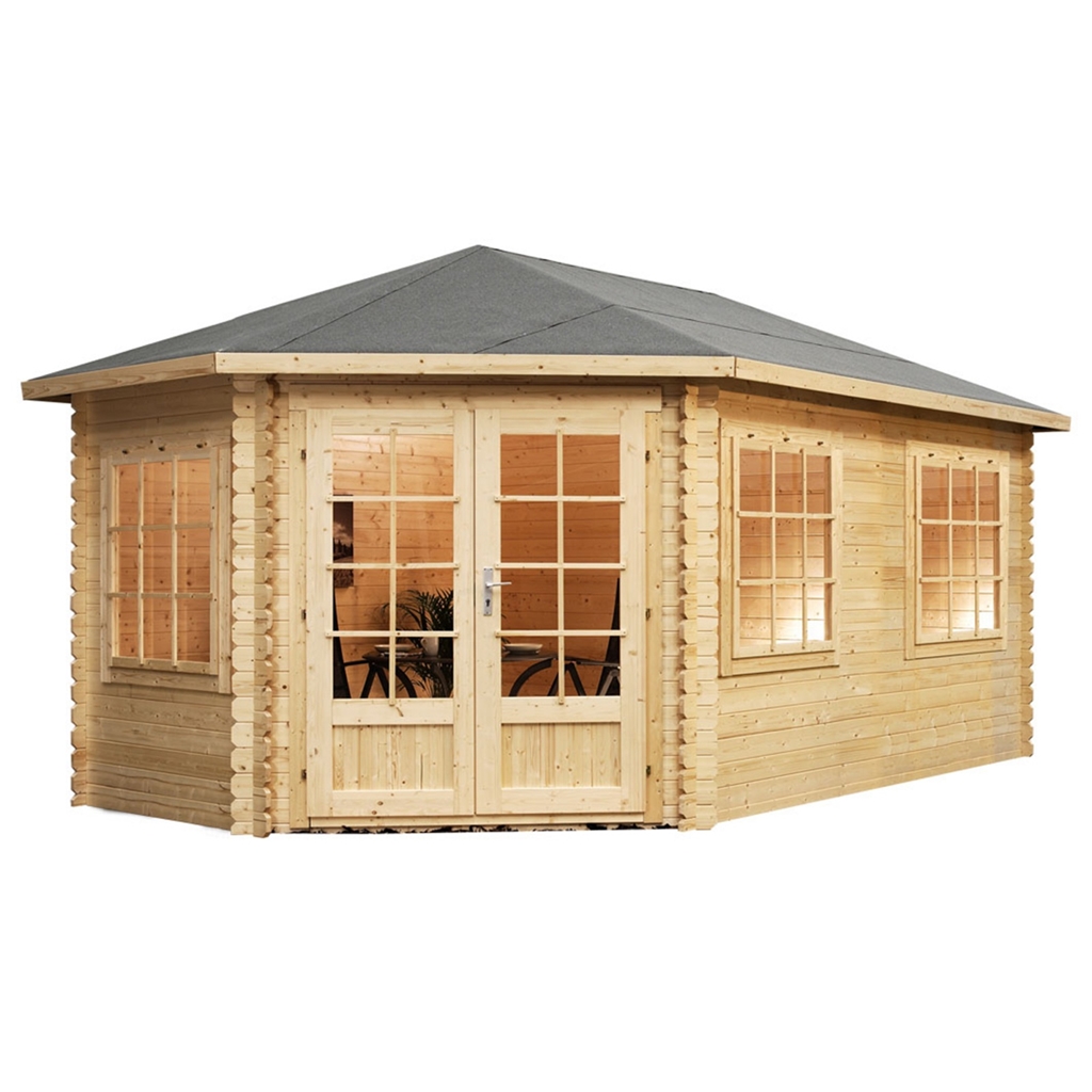 wooden summer house - garden shed - garden studio - office