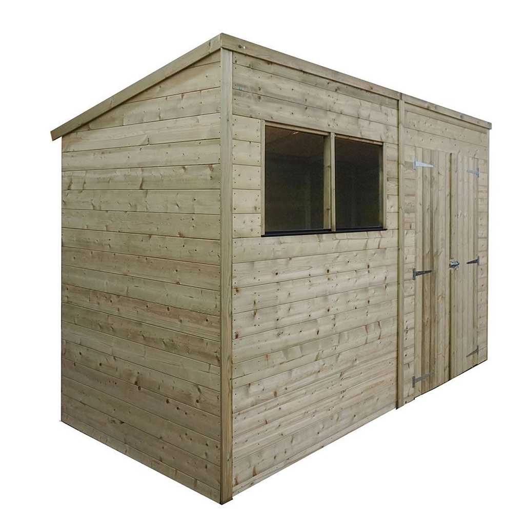 10 x 5 warwick shiplap pressure treated pent shed shedsfirst