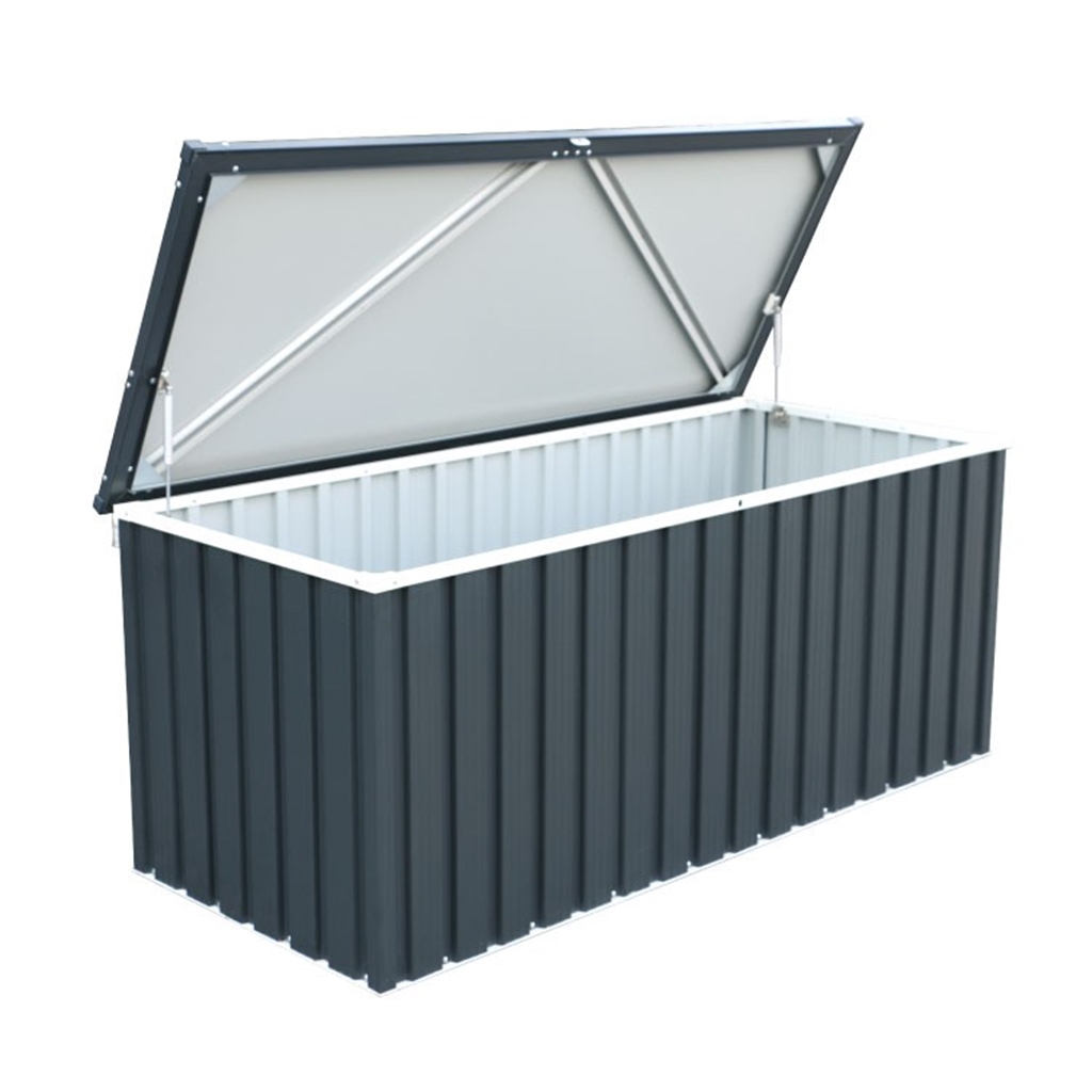 6 x 2 Select Grey Metal Storage Box (1.68m x 0.68m) ShedsFirst