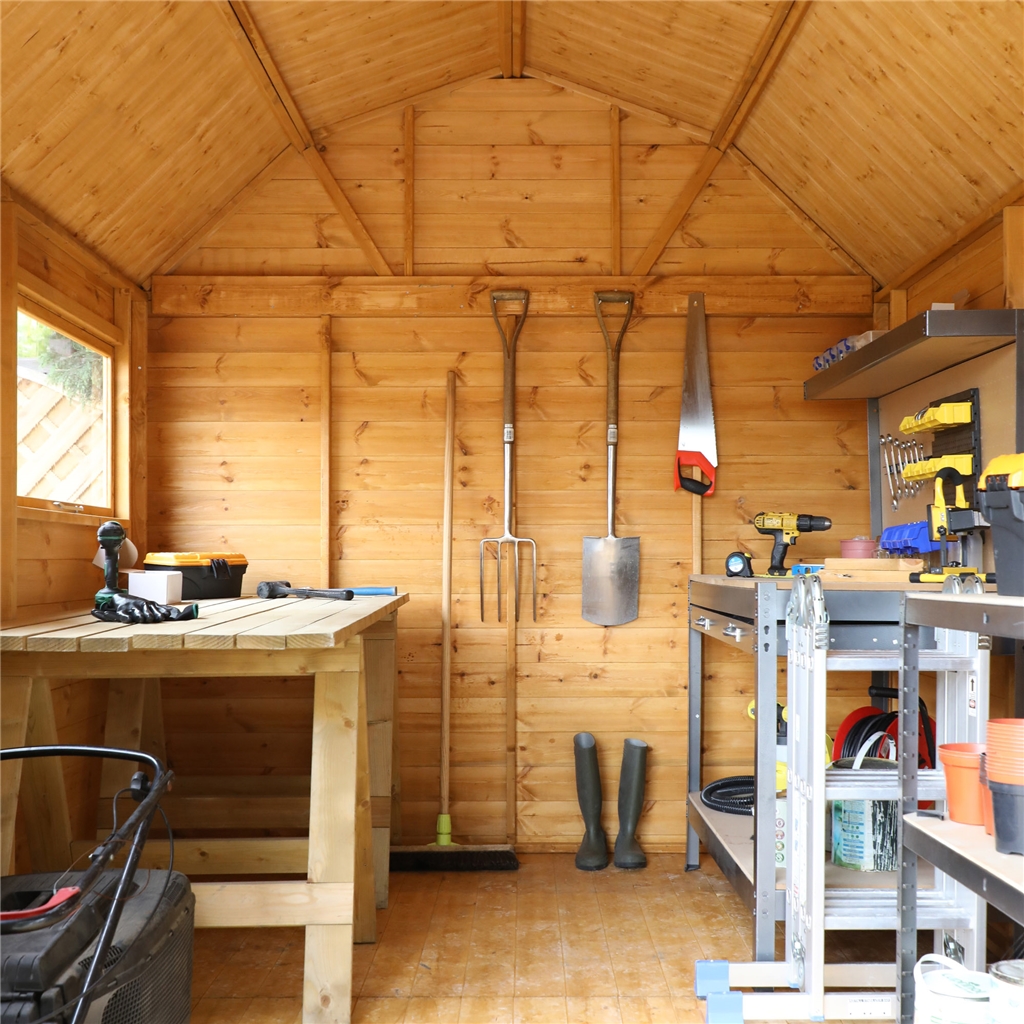 10 X 8 Deluxe Tongue And Groove Dutch Barn With Double Doors 2 Windows 12mm Tongue And Groove