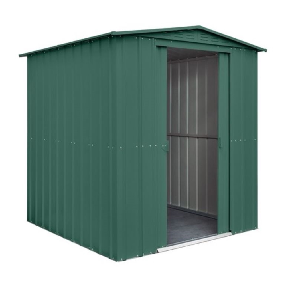 6 x 8 Premier EasyFix – Apex – Metal Shed - Heritage Green 