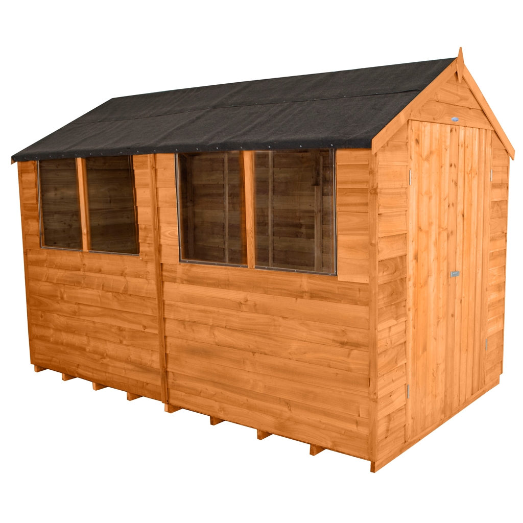 10 x 6 cambridge overlap pent shed with single door + 1