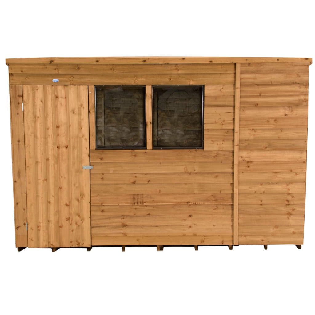 10ft x 6ft dip treated pent overlap shed 3.1m x 1.9m