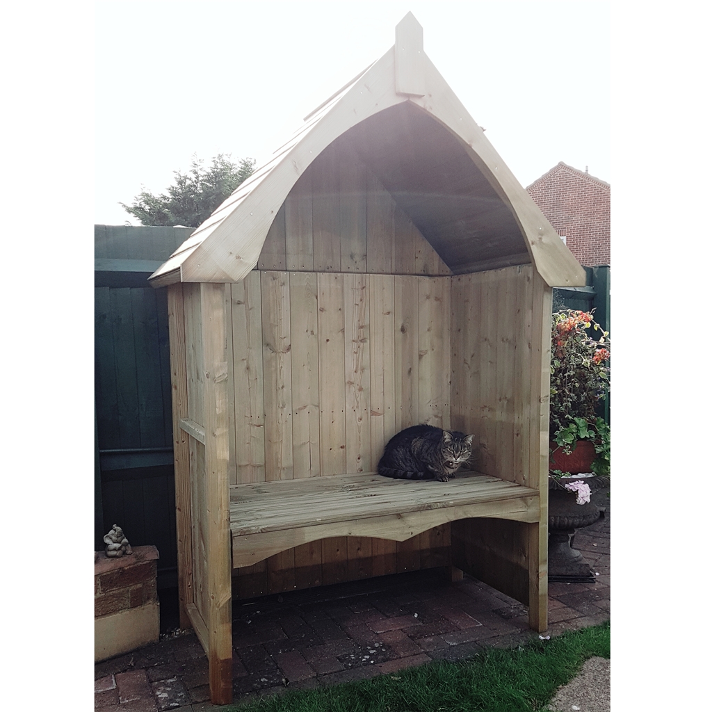 4ft 5 x 2ft 4 Seat Arbour ShedsFirst