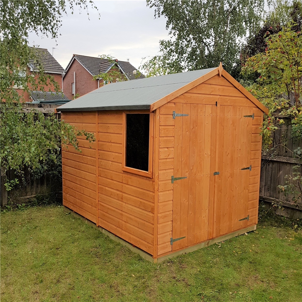 Installed 8 X 6 2 38m X 1 79m Tongue And Groove Apex Garden Shed 1 Window Double