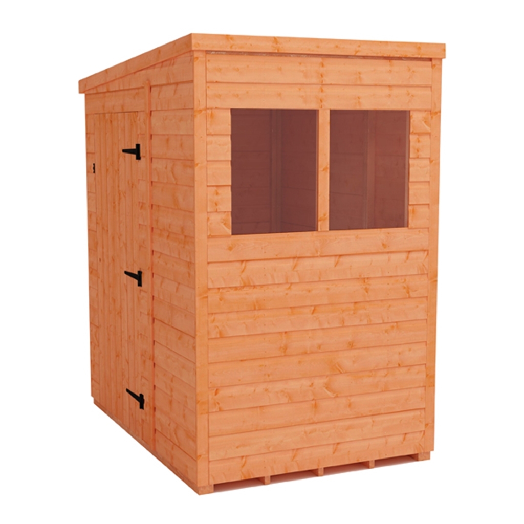 4 x 6 Tongue and Groove Pent Shed (12mm Tongue and Groove 