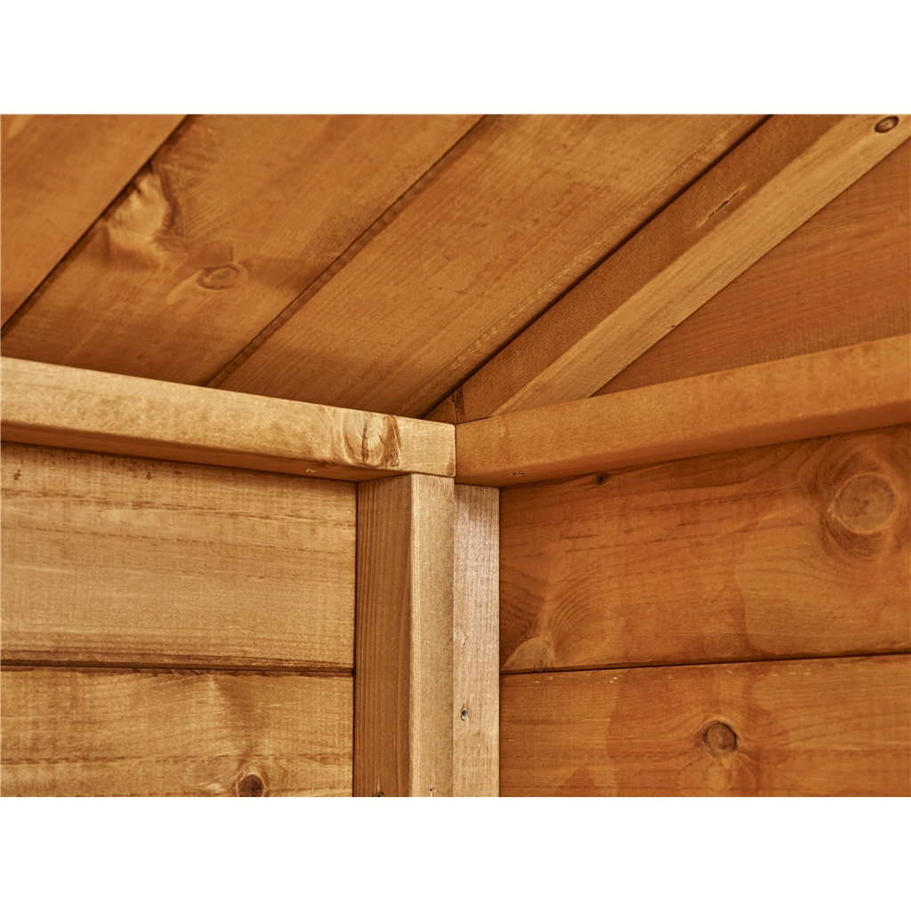 16 x 4 premium tongue and groove pent shed - single door