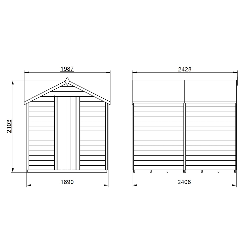 brampton 10 ft. x 8ft. wood blueprint storage shed