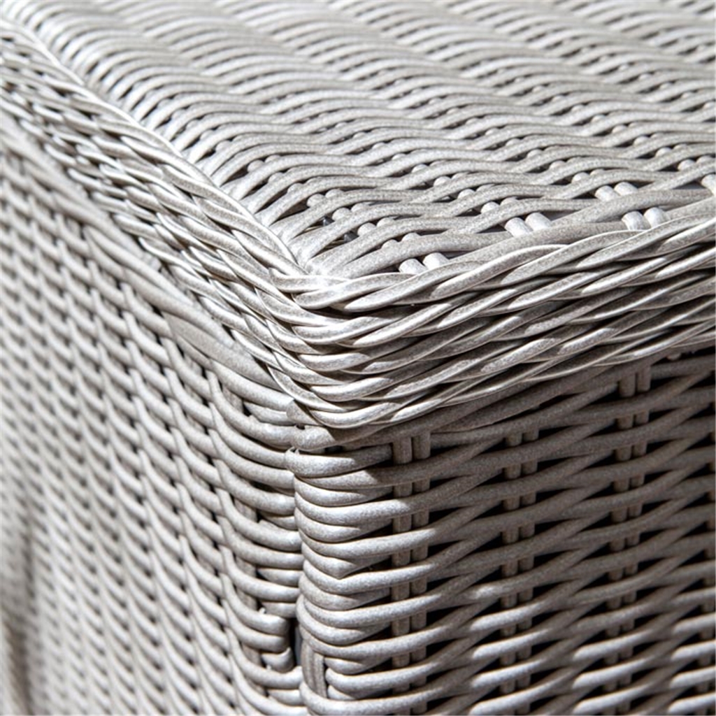 Natural Stone Rattan Weave Garden Cushion Box (4ft X 2.5ft) | ShedsFirst