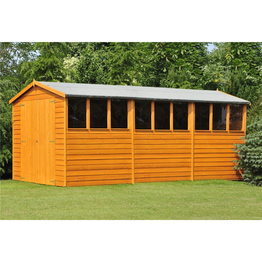 mercia overlap shed with double doors 10 x 8 - no windows