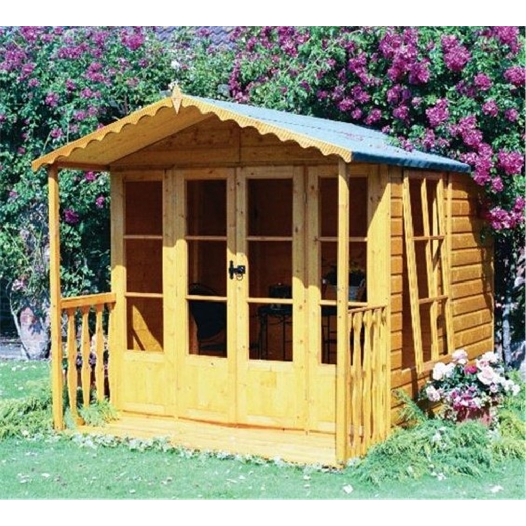 10 x 7 2.97m x 2.05m - premier wooden summerhouse