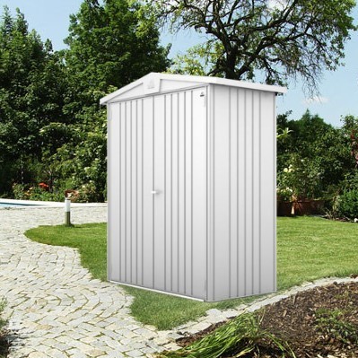 6 x 3 Premium Heavy Duty Metallic Silver Metal Shed (1.72m 