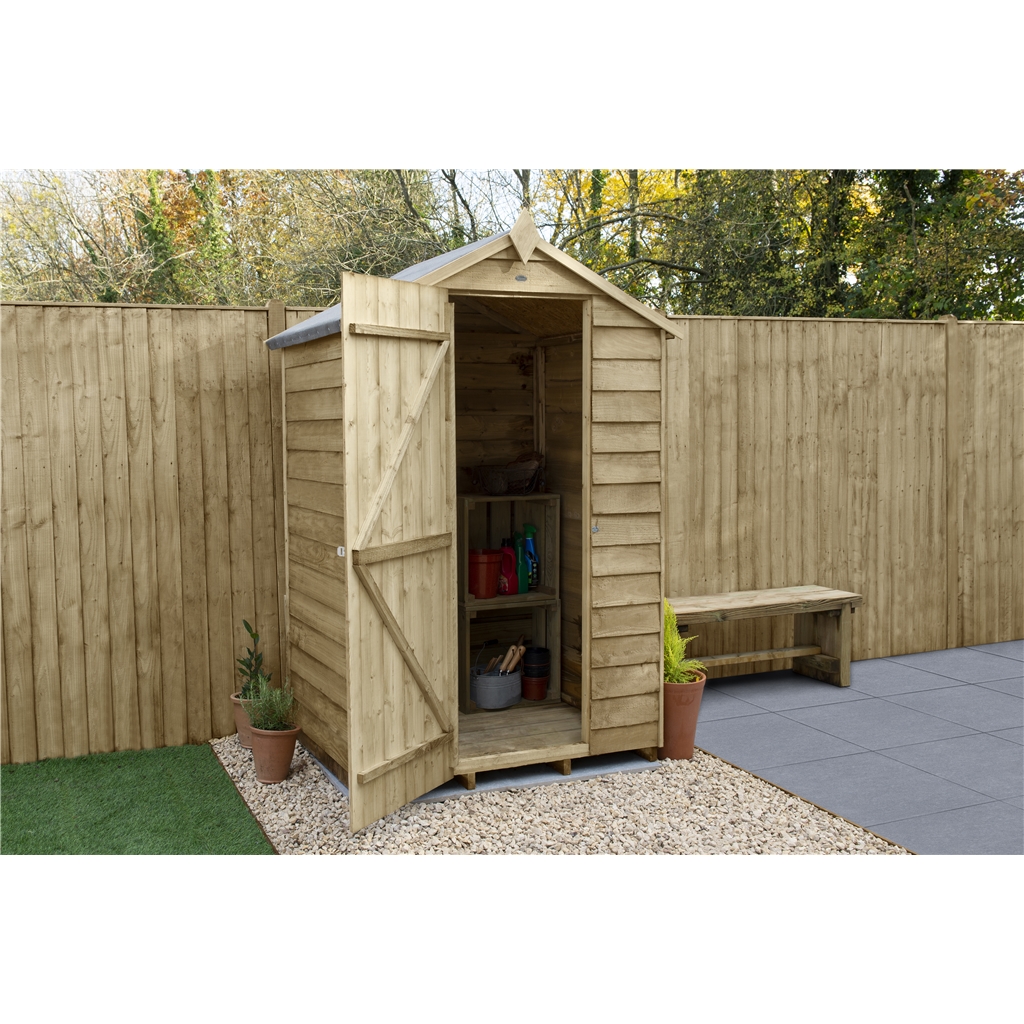 wfx utility 4 ft. w x 3 ft. d overlap apex wooden shed