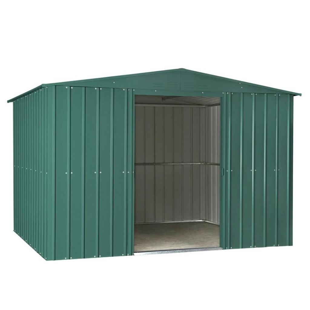 10 X 8 Apex Heritage Green Metal Shed (2.95m X 1.75m 