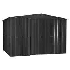 10 X 12 Premier Easyfix – Apex – Metal Shed -Anthracite Grey (3.07m X 3.71m)