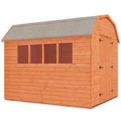 6 X 8 Tongue And Groove Barn With 2 Windows (12mm Tongue And Groove Floor And Roof)