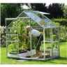 6 X 4 Value Anodised Aluminium Frame Greenhouse