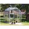 6 X 6 Premier Single Door Aluminium Greenhouse - Curved Eaves