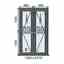 PVC French Doors - 1320mm x 2210mm (Each Door 660mm) - Anthracite Grey Inside and Outside